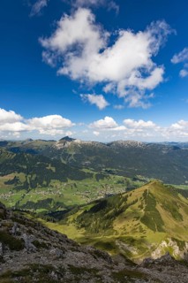Mountain panorama from the Walser Hammerspitze