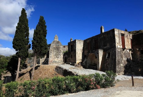 Remains of the old monastery of Preveli