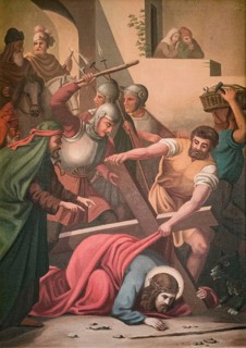 Station of the Cross by an unknown artist. 3 Station