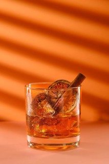 Cocktail with martini and orange liquor