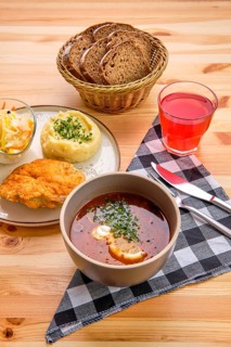 Rustic dinner