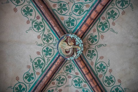 Cloister in the Unesco world heritage sight Malbork castle