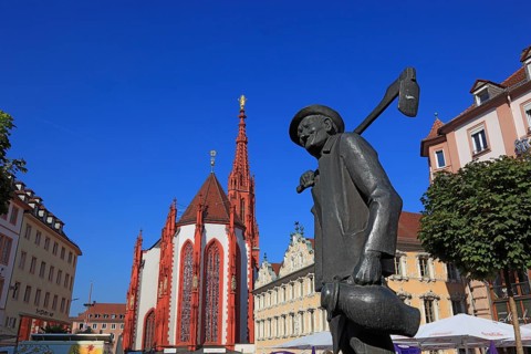 In the old town of Wuerzburg