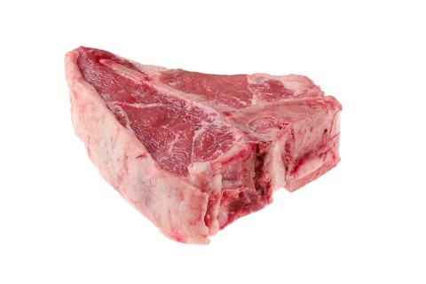 Raw porterhouse steak