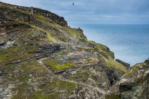 Tintagel Castle on Tintagel island