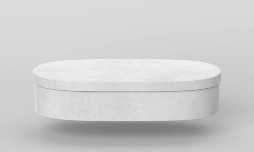 Simple oval cardboard box with shadow. Resolution and high quality beautiful photo