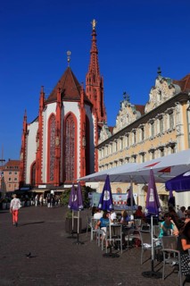 In the old town of Wuerzburg