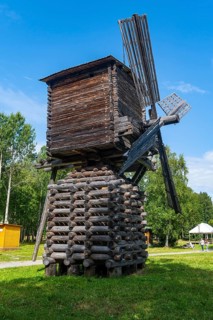Wooden windmill