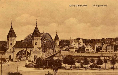 The Koenigsbruecke in Magdeburg