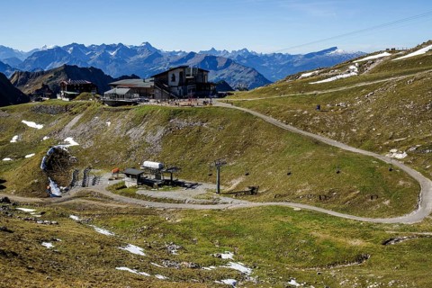 View at Nebelhorn on Hoefatsblick station