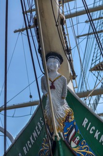 Figurehead on the sailing ship Rickmer Rickmers