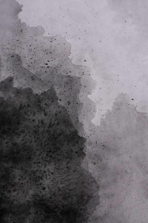 Painted surface with abstract watercolor