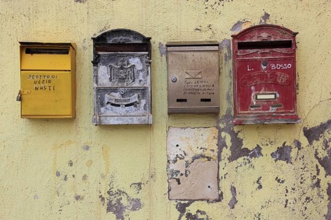 Mailboxes in the old town