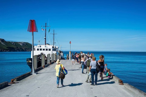 Harbour of the island of Lundy