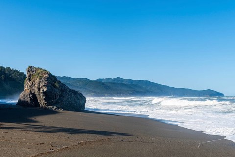 Volcanic beach