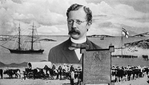 The Bremen merchant Adolf Luederitz hoisted the German flag in the bay of Angra Pequena and thus acquired Deutscg-Southwest Africa