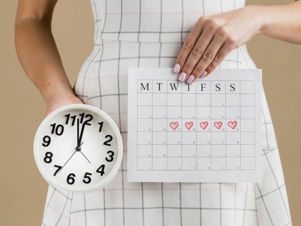 Medium shot time month period calendar