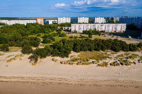 Aerial of the beach