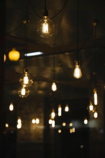 Vintage lamps cafe. Resolution and high quality beautiful photo