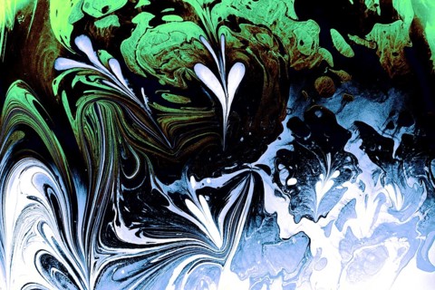 Ebru marbling handmade art