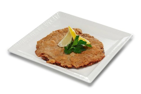 Layout for menu. Chopped meat in breading