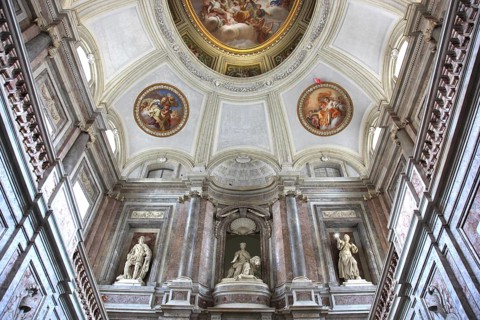View through the staircase