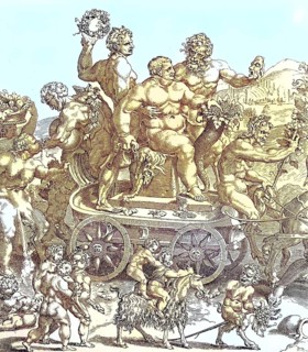 Train of the wine god Bacchus