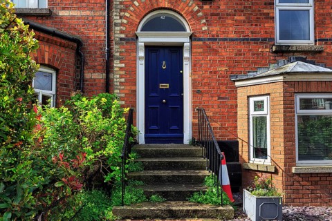 Blue door