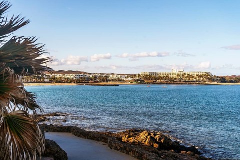 View of the resort town named Costa Teguise