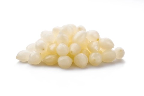 Pickled onion isolated on white background