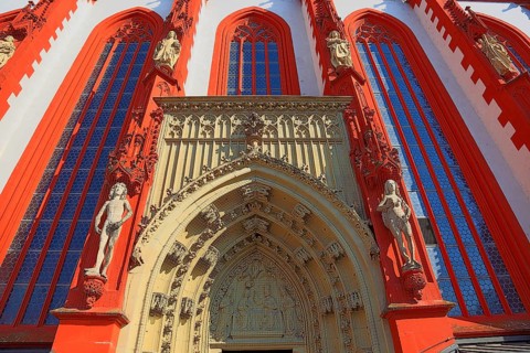 In the old town of Wuerzburg