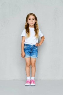 Little girl in white t-shirt