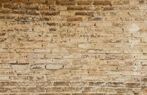 Outdoors red brick wall background