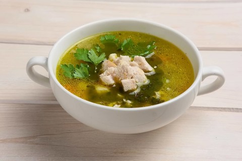 Plate with Fish soup