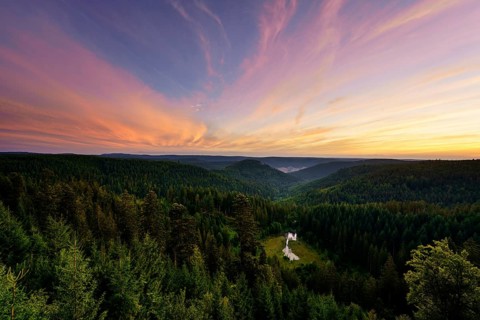 View from the Ellbachseeblick viewing platform
