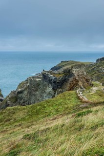 Tintagel Castle on Tintagel island