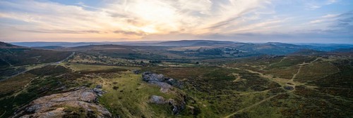 Sunset over Haytor Rocks