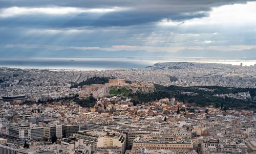 Densely populated cityscape