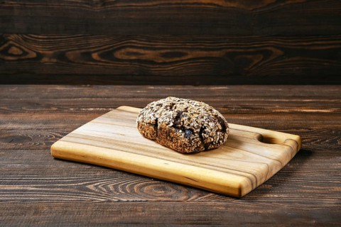 Artisan rye bread with dried apricots