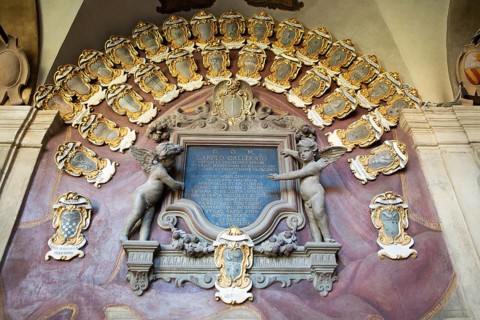 Coat of arms in the Biblioteca Comunale dell'Archiginnasio
