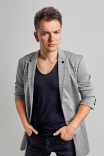 Portrait of a handsome man wearing wool jacket