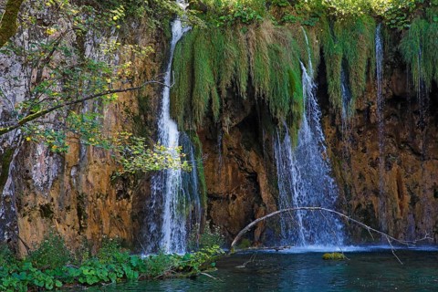 Waterfall in Plitvice Lakes National Park
