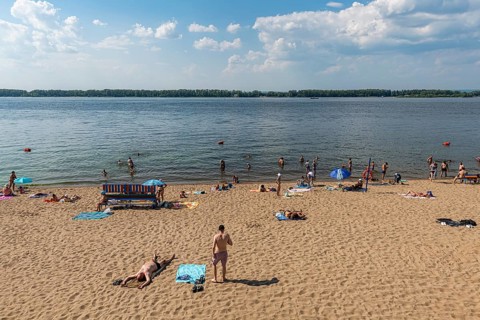 River banks of the Volga
