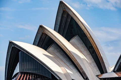 Sydney Opera House roof in Australia