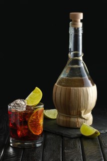 Cold cocktail with vodka