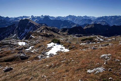 View at Nebelhorn on Allgaeu Alps