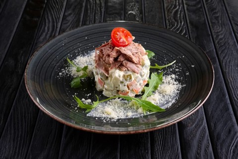 Variation of olivier salad