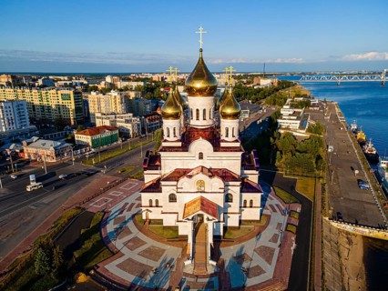 Aerial of the Cathedral of the Archangel
