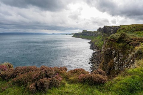 Coast at Kilt Rock Waterfall
