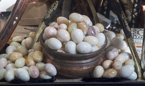 Plenty of marbles in the form of an egg